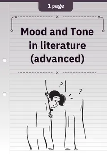 Mood and Tone in literature (advanced)