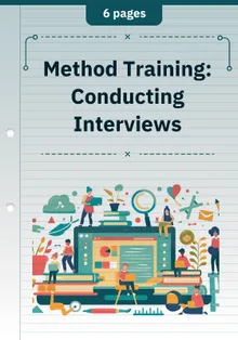 Method Training: Conducting Interviews