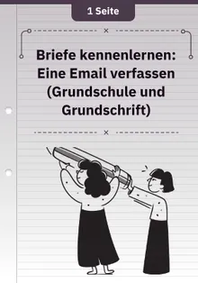 Briefe kennenlernen: Eine Email verfassen (Grundschule und Grundschrift)