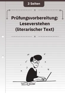 Prüfungsvorbereitung: Leseverstehen (literarischer Text)