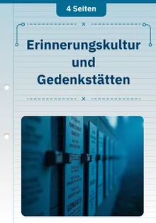 Erinnerungskultur und Gedenkstätten