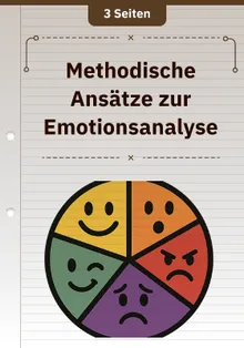 Methodische Ansätze zur Emotionsanalyse 