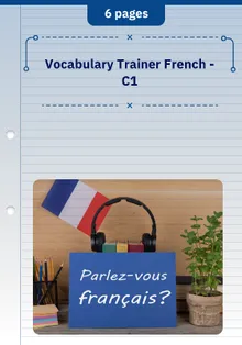 Vocabulary Trainer French - C1