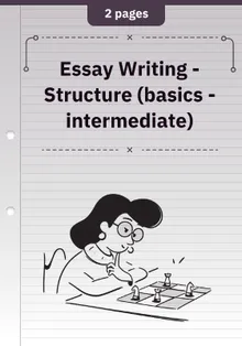 Essay Writing - Structure (basics - intermediate)