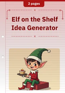 Elf on the Shelf Idea Generator