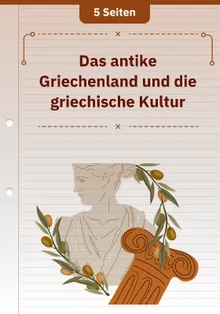 Das antike Griechenland und die griechische Kultur