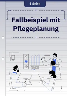 Fallbeispiel mit Pflegeplanung