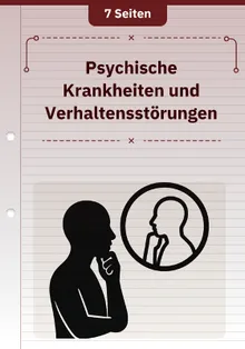Psychische Krankheiten und Verhaltensstörungen