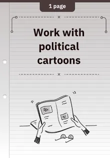 Work with political cartoons