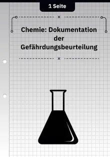 Chemie: Dokumentation der Gefährdungsbeurteilung