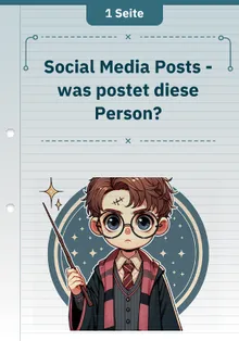 Social Media Posts - was postet diese Person?