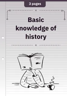 Basic knowledge of history