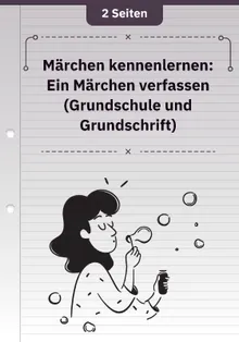 Märchen kennenlernen: Ein Märchen verfassen (Grundschule und Grundschrift)