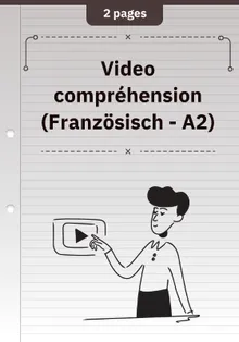 Video compréhension (Französisch - A2)