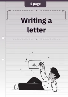 Writing a letter