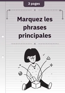 Marquez les phrases principales