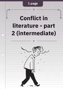 Conflict in literature - part 2 (intermediate)