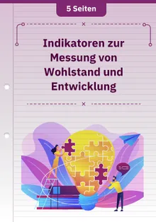 Indikatoren zur Messung von Wohlstand und Entwicklung