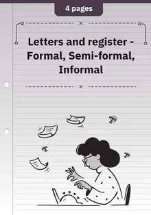 Letters and register - Formal, Semi-formal, Informal
