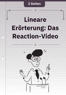 Lineare Erörterung: Das Reaction-Video