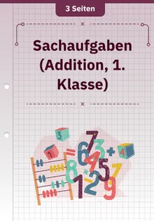 Sachaufgaben (Addition, 1. Klasse)