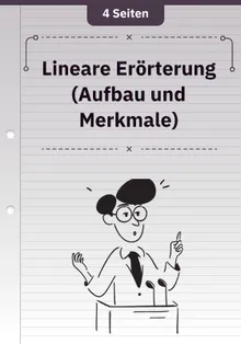 Lineare Erörterung (Aufbau und Merkmale)