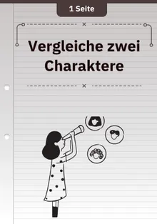 Vergleiche zwei Charaktere