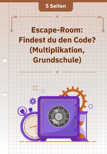 Escape-Room: Findest du den Code? (Multiplikation, Grundschule)