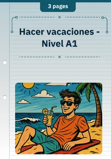 Hacer vacaciones - Nivel A1