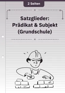Satzglieder: Prädikat & Subjekt (Grundschule)