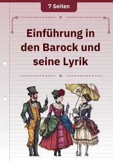Einführung in den Barock und seine Lyrik