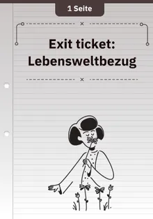 Exit ticket: Lebensweltbezug