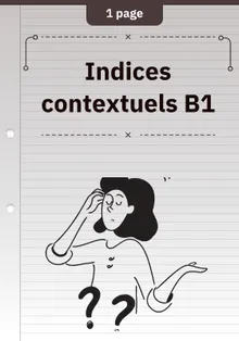 Indices contextuels B1
