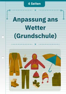 Anpassung ans Wetter (Grundschule)