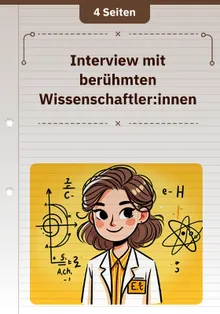 Interview mit berühmten Wissenschaftler:innen