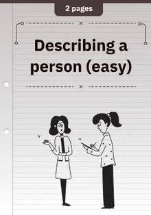 Describing a person (easy)