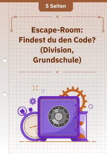 Escape-Room: Findest du den Code? (Division, Grundschule)