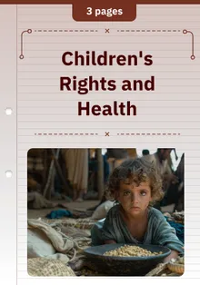 Children's Rights and Health