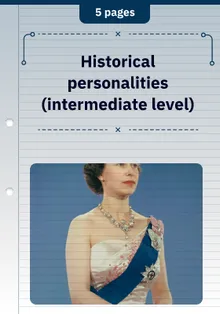 Historical personalities (intermediate level)