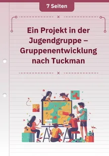 Ein Projekt in der Jugendgruppe – Gruppenentwicklung nach Tuckman