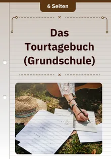 Das Tourtagebuch (Grundschule)