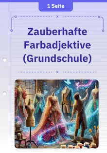 Zauberhafte Farbadjektive (Grundschule)
