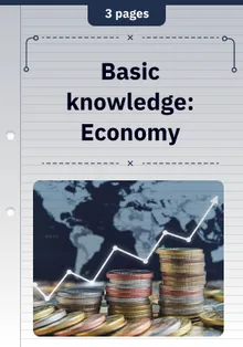 Basic knowledge: Economy