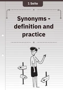 Synonyms - definition and practice 