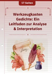 Werkzeugkasten Gedichte: Ein Leitfaden zur Analyse & Interpretation