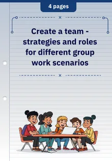 Create a Team - Strategies and Roles for Different Group Work Scenarios