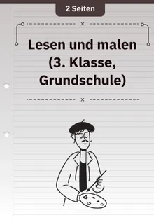 Lesen und malen (3. Klasse, Grundschule)