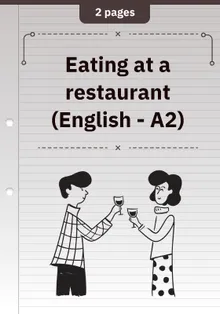 Eating at a Restaurant (Englisch - A2)