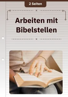 Arbeiten mit Bibelstellen