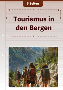 Tourismus in den Bergen